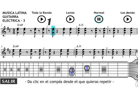 Aprende a tocar Guitarra Eléctrica Música Latina screenshot 3