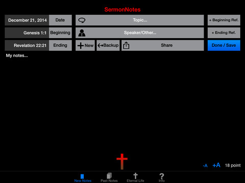 【免費生產應用App】SermonNotes-APP點子