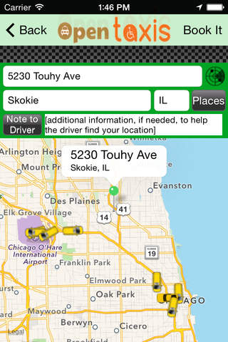 Open Taxis Chicago screenshot 2
