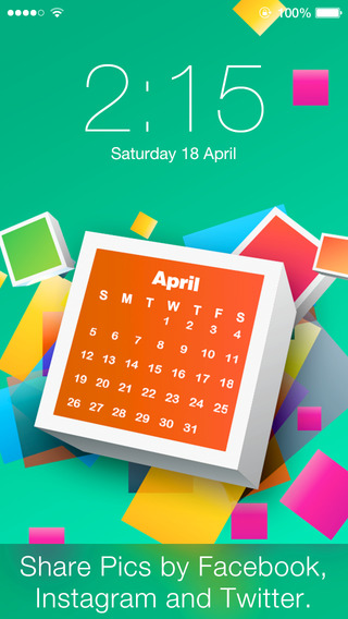 【免費生活App】Calendar Lock Screens - Free Calendar Wallpapers, Backgrounds and Themes for iPhone, iPod, and iPad-APP點子