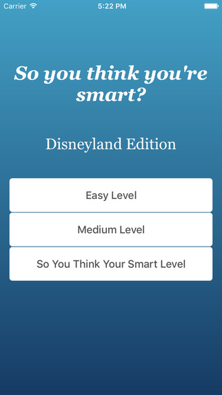 So You Think You're Smart - Disneyland Edition