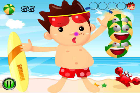 Beach Man Ball - The player is attacked on the beach by the balls, destroy all. screenshot 2