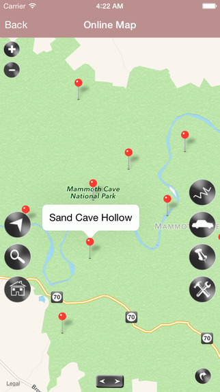 Mammoth Cave National Park Map