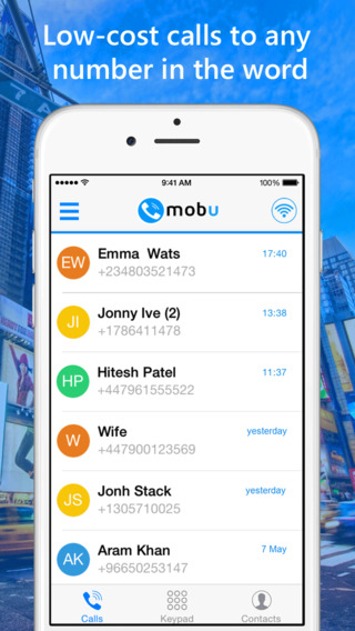 Mobu - Cheap International Calls App Free phone calling abroad