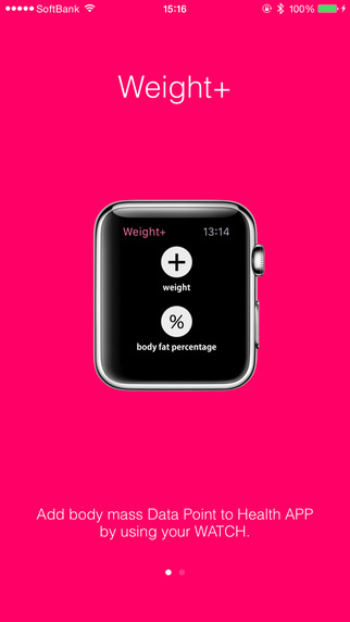 Weight+ Add Body mass Data to Health app for Apple Watch