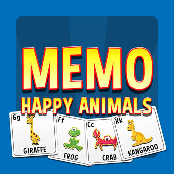 Memo ABC Happy Animals LOGO-APP點子