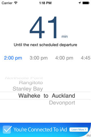 Auckland Ferry Timetable screenshot 2