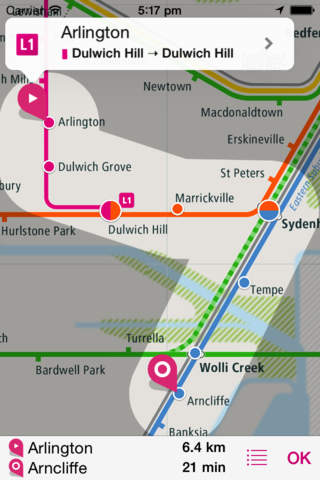 Sydney Rail Map Lite screenshot 2