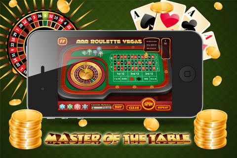 AAA Roulette Vegas : Casino Style Gamble,  High Paying Classic Roulette Machine FREE screenshot 3