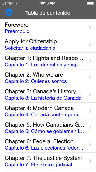 English - Spanish Guide to Canadian Citizenship Test