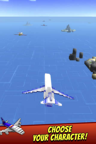 Mine Passengers - Blocky Air Craft Flying Game screenshot 3