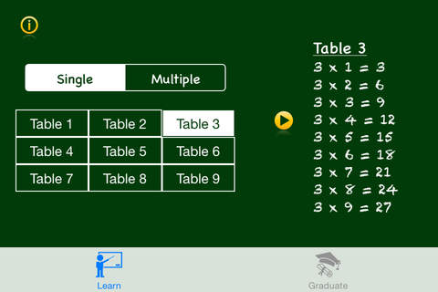 Multiplication (times tables) screenshot 2