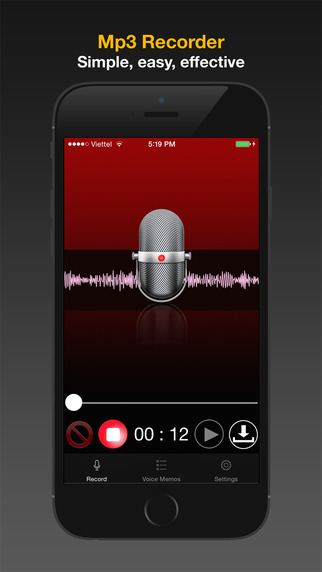 Mp3 Recorder Pro: the best voice memos with mp3 player and easy to share