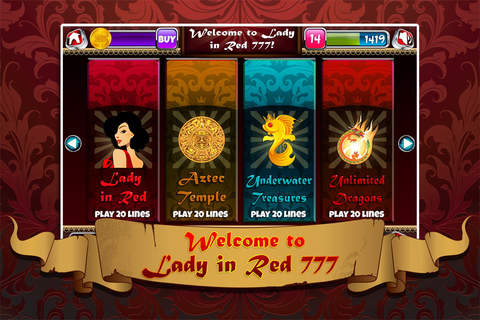 Lady In Red Slots - Your Ultimate Slot Experience with Wheel of Prizes and Bonus Games! screenshot 4