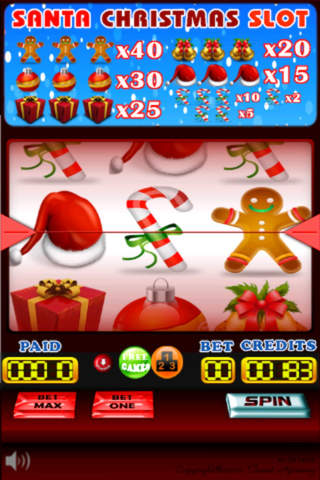 Santa Christmas Vegas Casino Slots Machine screenshot 4