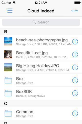 Cloud Indeed Pro - Cloud Manager & Music Player for Dropbox, Google Drive, OneDrive and Box screenshot 2
