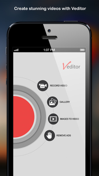 Veditor: Video editor and movie maker studio for YouTube and Instagram and Vine