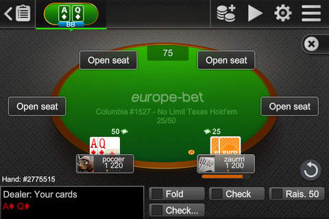 Europebet Poker screenshot 2