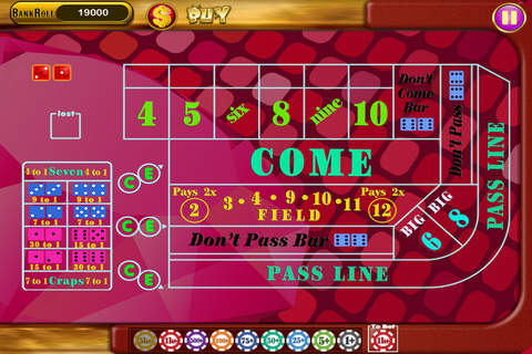 All-in Craps Dice Diamond Jewel Bash Casino Fortune Bonanza Games Pro screenshot 4