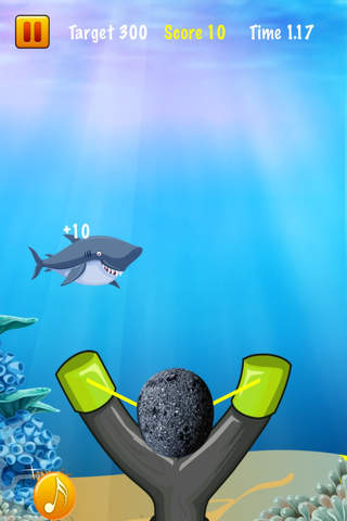 Attack of a Shark Dash - Underwater Sling Shot Evolution Pro screenshot 2