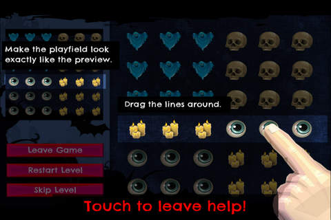 Haunted MonsterHouse - FREE - Slide Rows And Match Haunted House Ghouls Puzzle Game screenshot 4