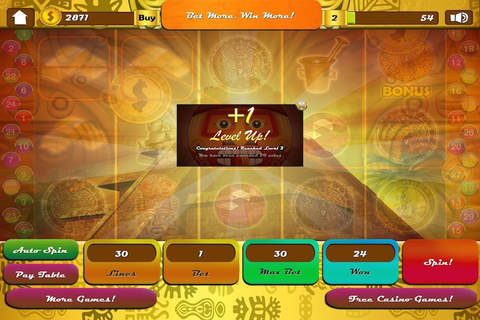 An Amalgamation Of Mayan Slots With Contemporary Las Vegas Slots Casino Game FREE screenshot 4