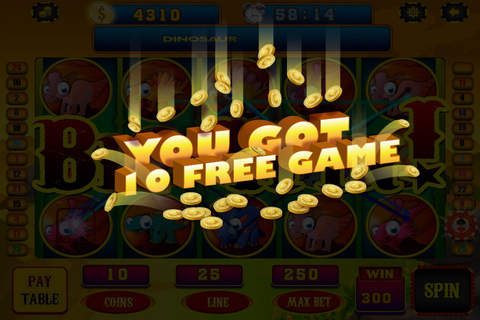 Age of Dinos and Big Dragons Monster Party Slots - Play Lucky Legends Casino Free screenshot 3