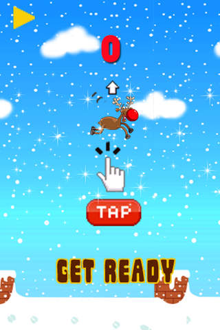 Flappy Christmas Reindeer screenshot 2