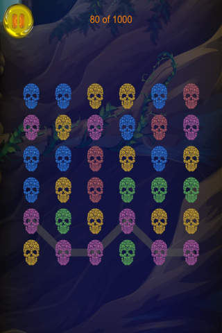A Jewels and Skulls Mania Match 3 Free Puzzle Games for Kids screenshot 3