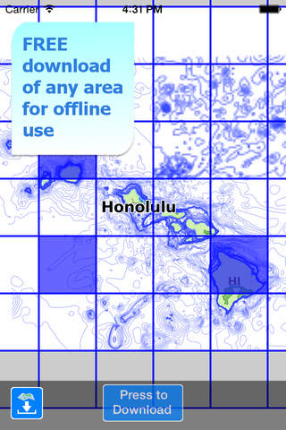 Aqua Map Hawaii - Marine GPS Offline Nautical Charts for Fishing, Boating and Sailing screenshot 4