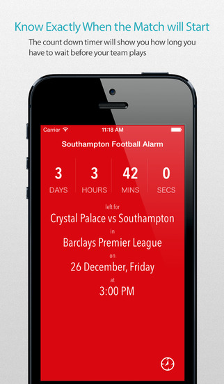 Southampton Football Alarm Pro — News live commentary standings and more for your team