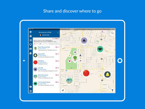 Wemap iPad, The Ultimate Personal Map screenshot 2