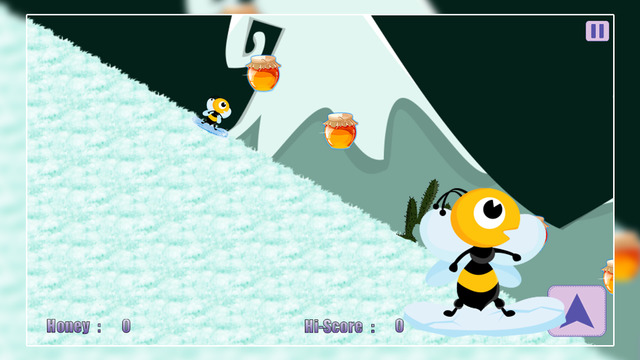 【免費遊戲App】Honey Winter Quest : The Cool Bee Boy Snowboard Racing Game-APP點子