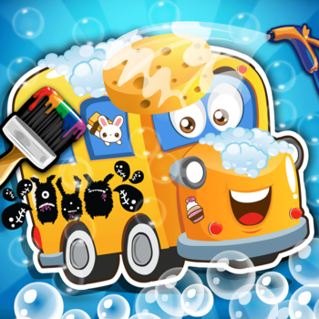 Baby School Bus Wash 遊戲 App LOGO-APP開箱王