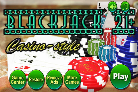 Blackjack 21+ Casino-Style (Free Game) screenshot 3