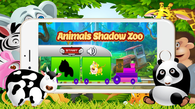 Animals Shadow Zoo Match