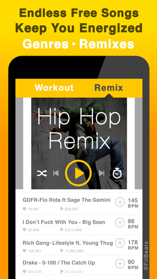 【免費健康App】Fit Beats – Workout Exercise Playlists Songs with Rhythm BPM (Beat Per Minute) for SoundCloud-APP點子