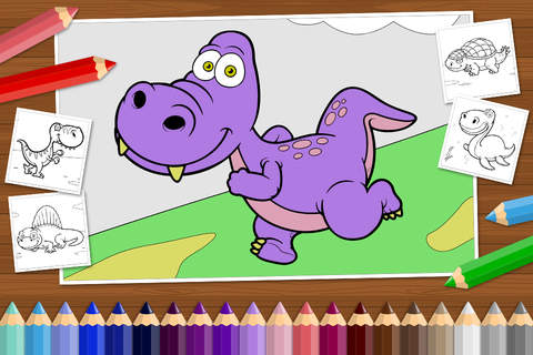 Dinosaur World - Coloring Book for Little Boys, Little Girls and Kids screenshot 3