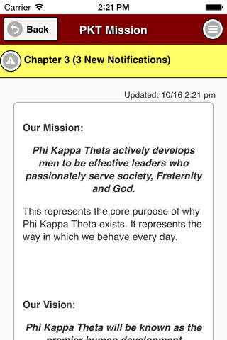 Phi Kappa Theta Achieve screenshot 2