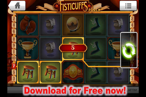 Fisticuffs - Casino Slot Machine by NetEnt the Games Developer screenshot 3