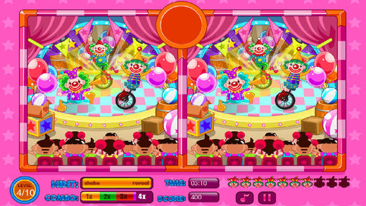 【免費遊戲App】Spot The Differences Circus-APP點子