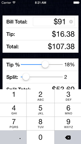 【免費生活App】Tip Calculator %-APP點子