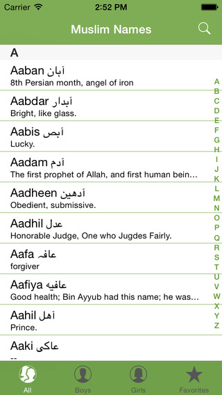 Muslim Names Collection