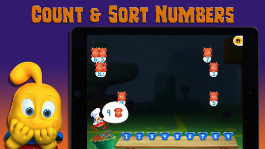 Monsters 321: Count Sort Numbers 123 Halloween Playtime for Kids FULL