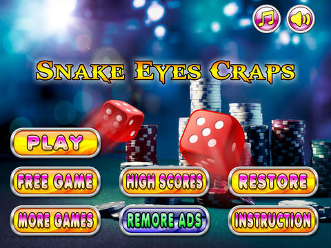 【免費遊戲App】Snake Eyes Craps -  Deluxe Casino Dice Roll and Betting Game-APP點子