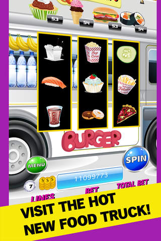 FunFunSlots™ Yummy Food Truck Casino Slots Game screenshot 2