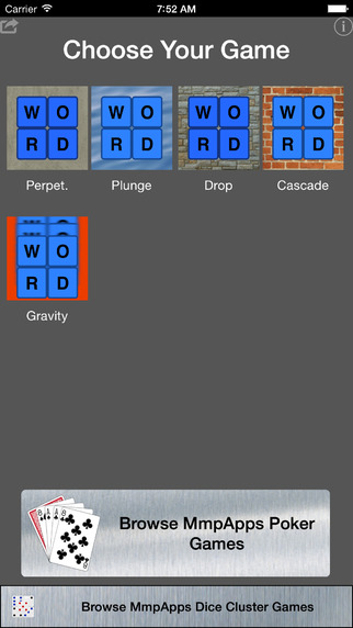 Word Gravity Collection