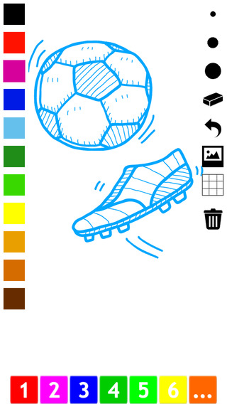 Coloring Book of Soccer for Children: Learn to color the world of football