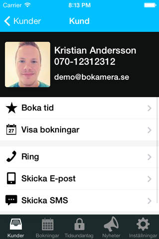 BokaMera Admin screenshot 2