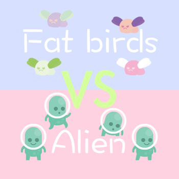 Fat birds vs Alien LOGO-APP點子